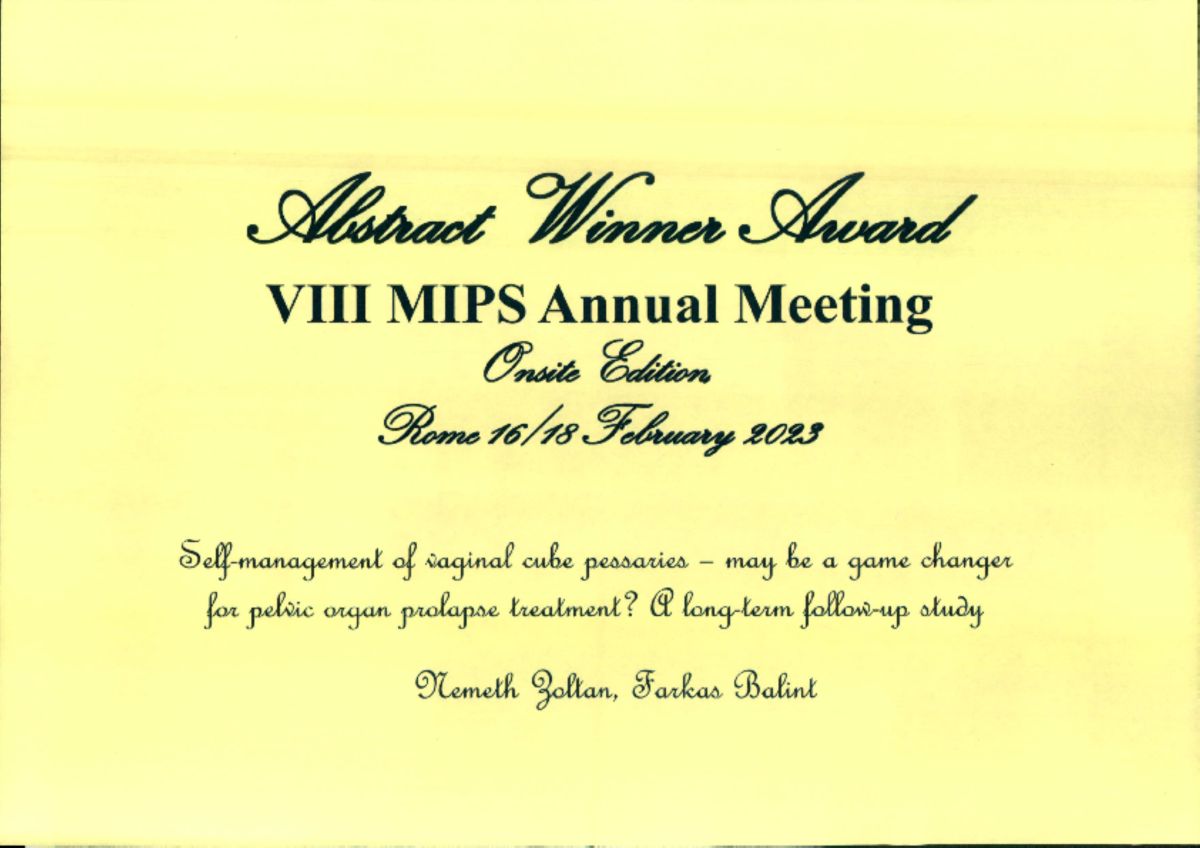 Abstract Winner Award Urkunde